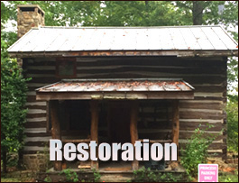 Historic Log Cabin Restoration  Lumber Bridge, North Carolina